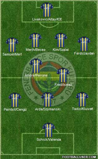 Fenerbahçe SK football formation