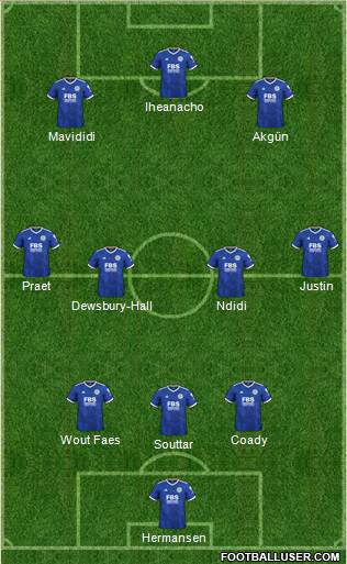 Leicester City football formation