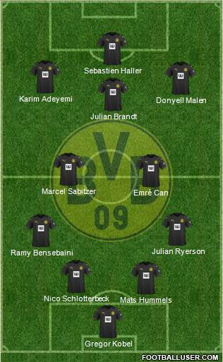 Borussia Dortmund football formation