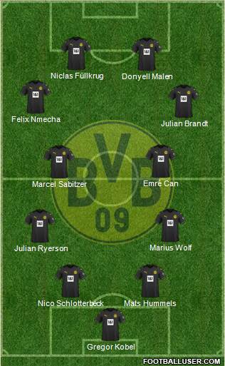 Borussia Dortmund football formation