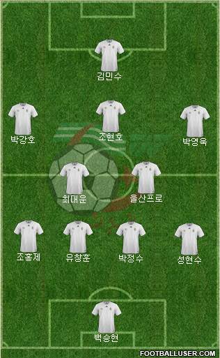 Algeria 4-2-3-1 football formation