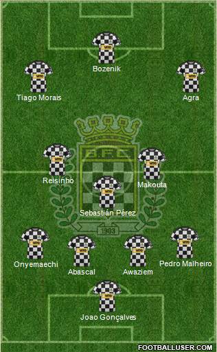 Boavista Futebol Clube - SAD 4-3-3 football formation