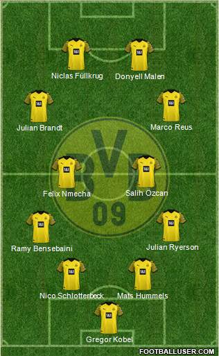 Borussia Dortmund football formation