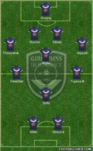 FC Girondins de Bordeaux football formation