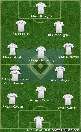 Hamburger SV 4-3-3 football formation