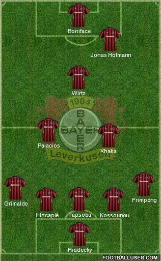 Bayer 04 Leverkusen football formation