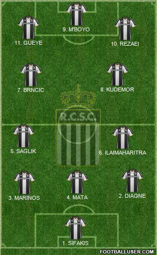 Sporting du Pays de Charleroi 4-3-1-2 football formation