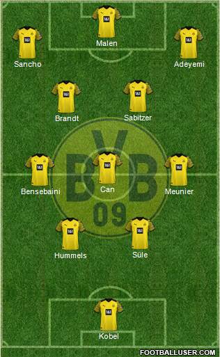 Borussia Dortmund football formation