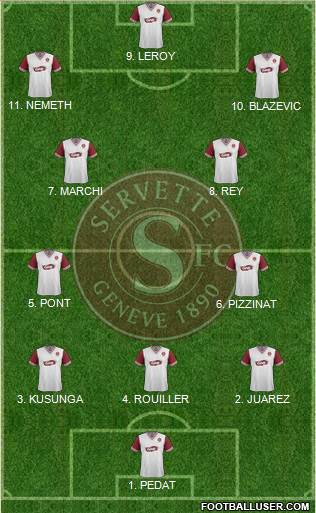 Servette de Genève Football Formation 2023