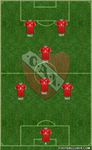 Independiente football formation