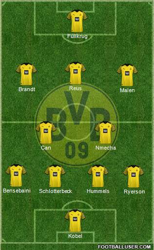 Borussia Dortmund football formation