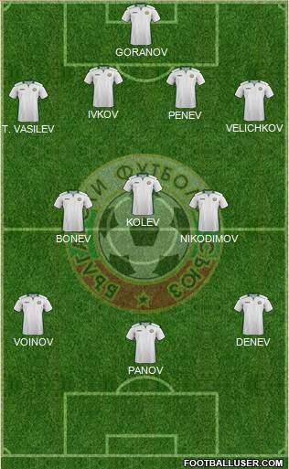 Bulgaria football formation