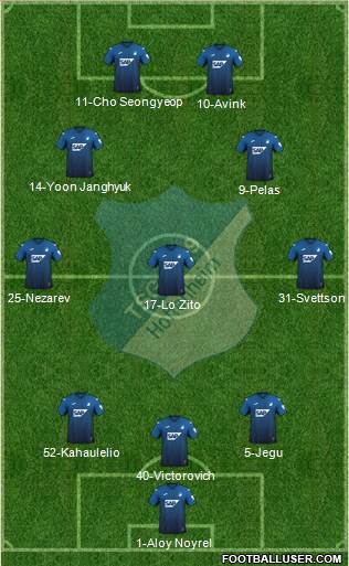 TSG 1899 Hoffenheim football formation