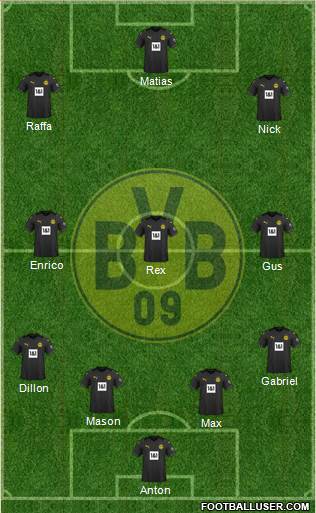 Borussia Dortmund football formation