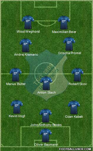 TSG 1899 Hoffenheim football formation