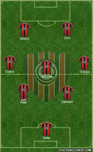 Chacarita Juniors football formation