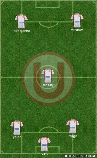 C Universitario D football formation