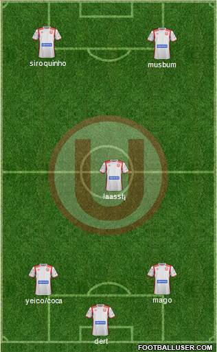 C Universitario D football formation