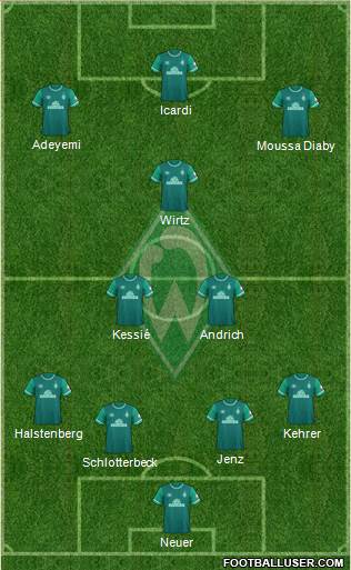 Werder Bremen football formation