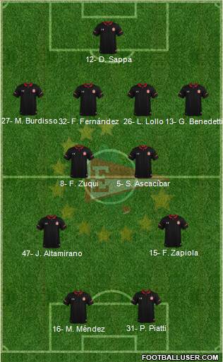 Estudiantes de La Plata football formation