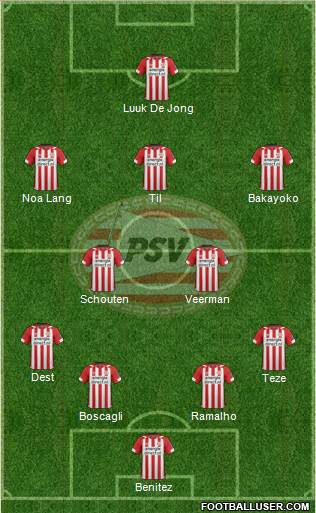 PSV football formation