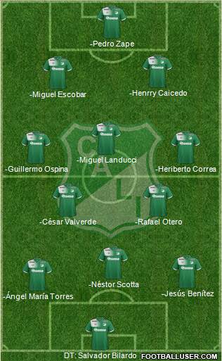 AC Deportivo Cali football formation