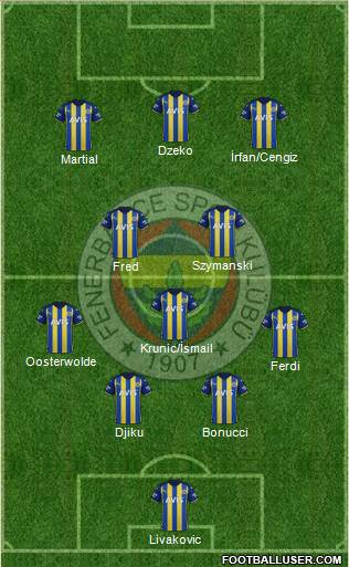 Fenerbahçe SK Formation 2024