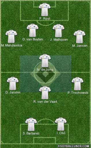 Hamburger SV football formation