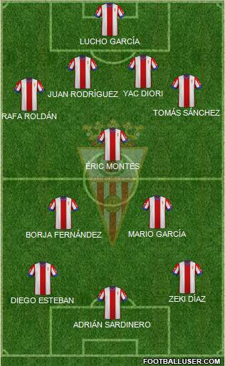 Algeciras C.F. 4-4-1-1 football formation