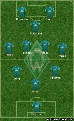 Werder Bremen football formation