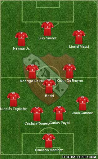 Independiente football formation