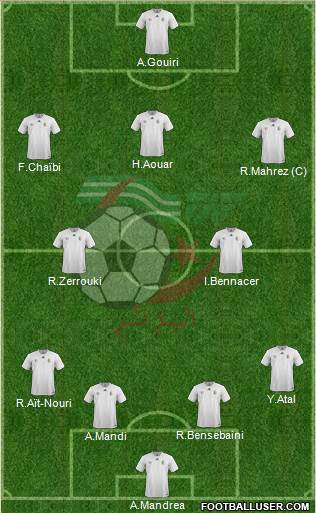 Algeria football formation