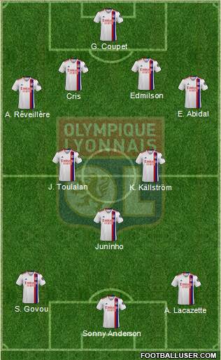 Olympique Lyonnais football formation