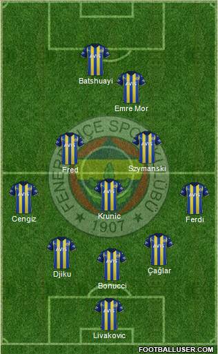 Fenerbahçe SK Formation 2024