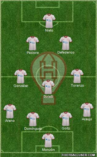 Huracán football formation