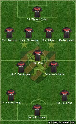 Sport C Recife football formation