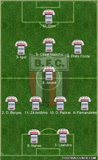 Botafogo FC (SP) Formation 2024