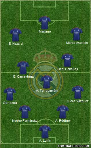 Real Madrid C.F. Formation 2024