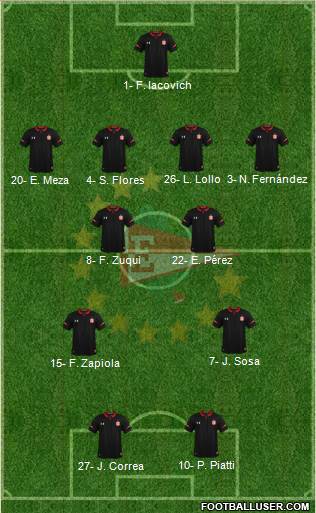 Estudiantes de La Plata football formation