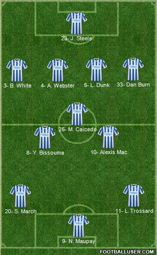 Brighton and Hove Albion Formation 2024