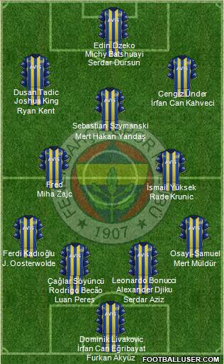 Fenerbahçe SK Formation 2024