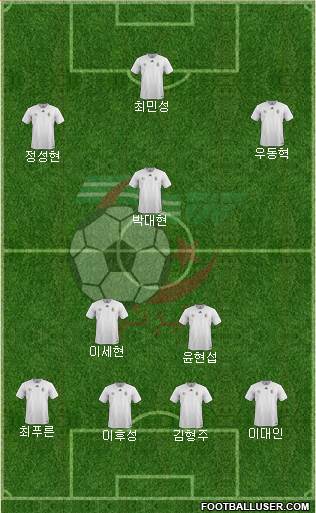 Algeria 4-2-3-1 football formation