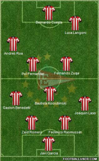 Estudiantes de La Plata football formation