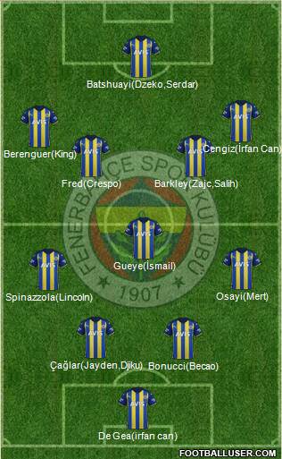 Fenerbahçe SK football formation