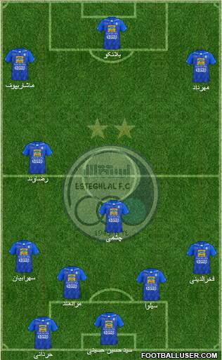 Esteghlal Tehran Formation 2024