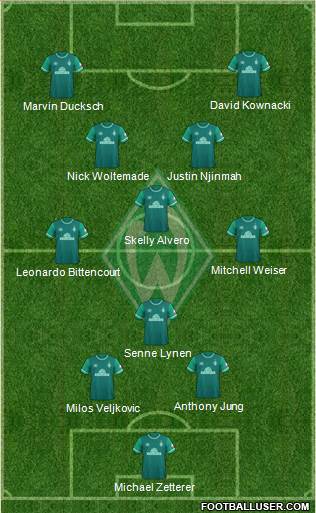 Werder Bremen football formation