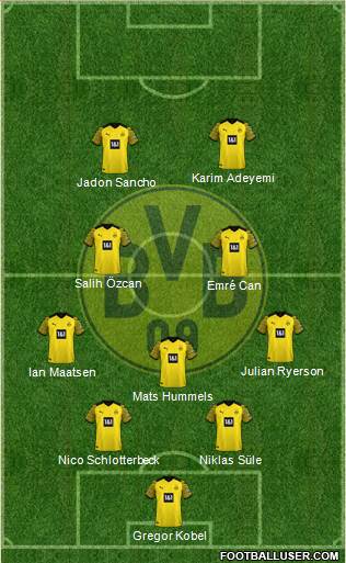 Borussia Dortmund football formation