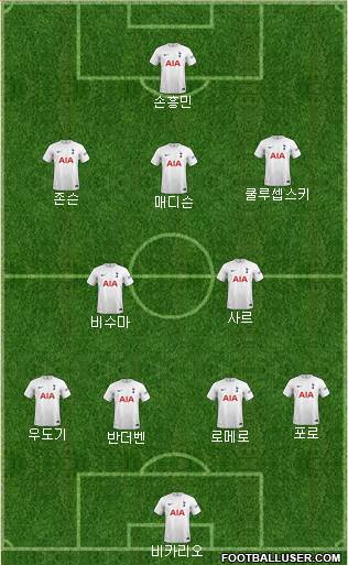 Tottenham Hotspur Formation 2024