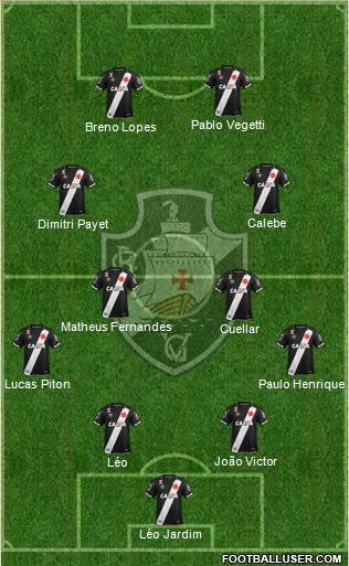 CR Vasco da Gama football formation