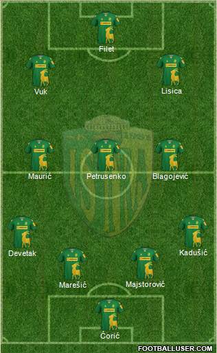 NK Istra 1961 Formation 2024